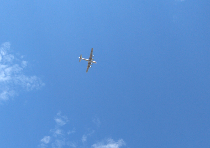 B-29 Doc flying over my house
